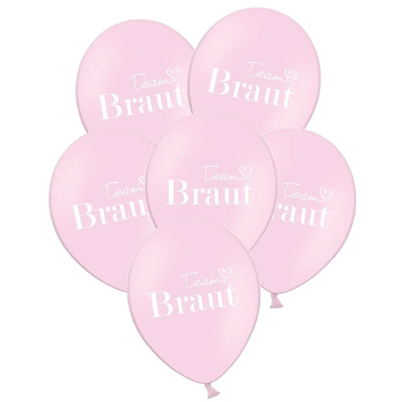 Luftballons Team Braut (10 Stück)