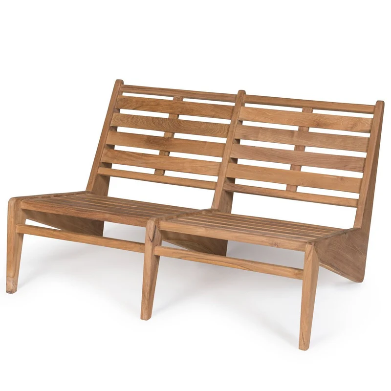 Outdoor Loungesofa Kangaroo 2-Sitzer Teakholz - Detjer