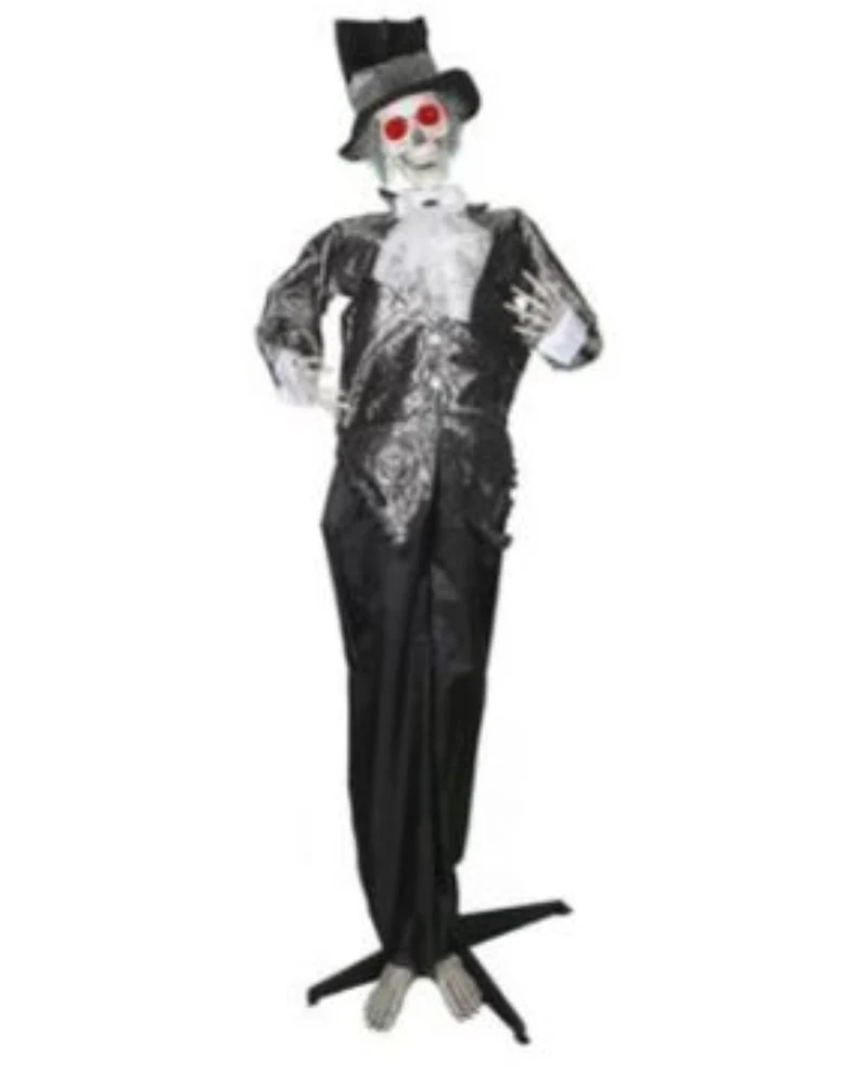 Figur Skelett Bräutigam Licht, Ton, Bewegung 182cm