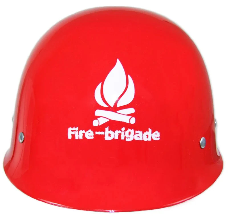 Feuerwehr Helm "Fire Brigade" für Erwachsene | Massiver Helm zum Kostüm