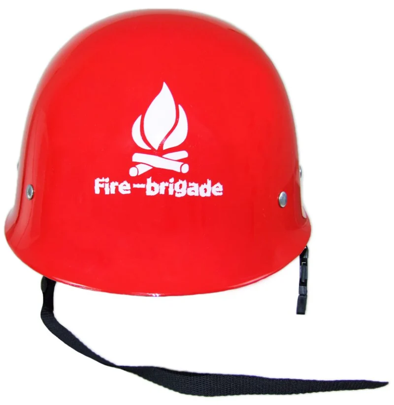 Feuerwehr Helm "Fire Brigade" für Erwachsene | Massiver Helm zum Kostüm