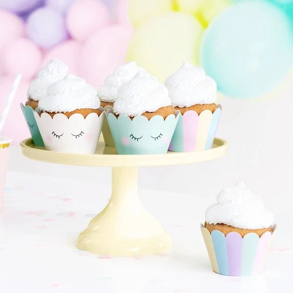Cupcake Förmchen Regenbogen