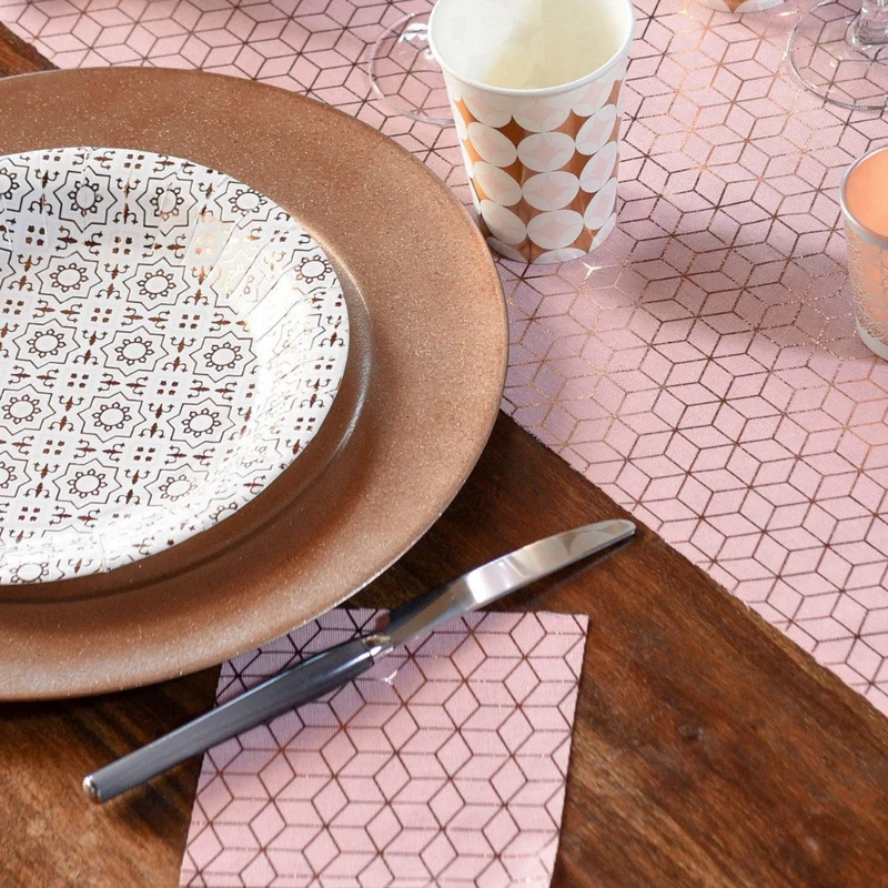 Cocktail Servietten romantisch - rosegold (20 Stück)