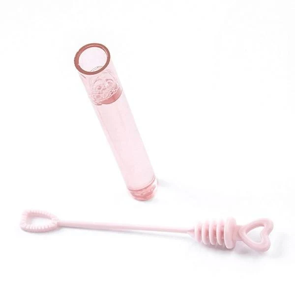Seifenblasen Herz rosa fleckenfrei (48 Stück)