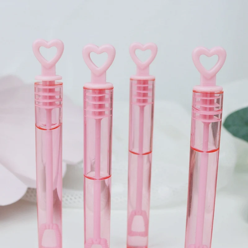 Seifenblasen Herz rosa fleckenfrei (48 Stück)