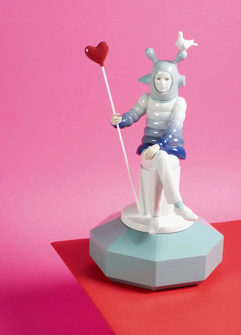 Figur THE LOVER I aus Porzellan, H38 cm