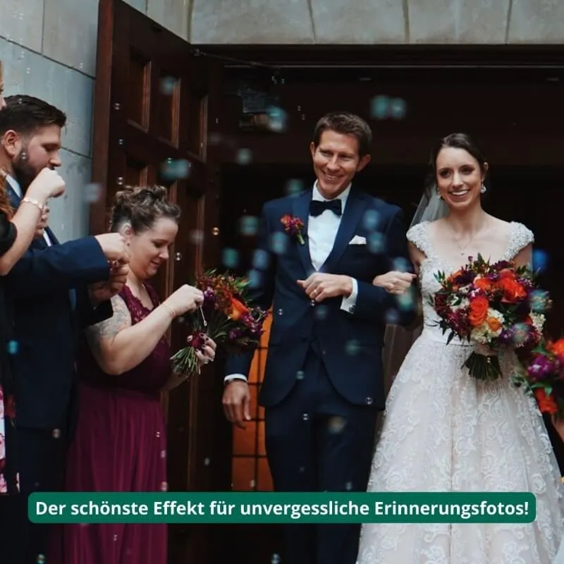 Seifenblasen Herz weiß fleckenfrei (48 Stück)