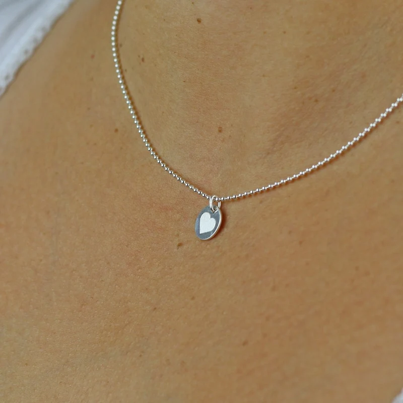 Geschenk Halskette Herz - silber