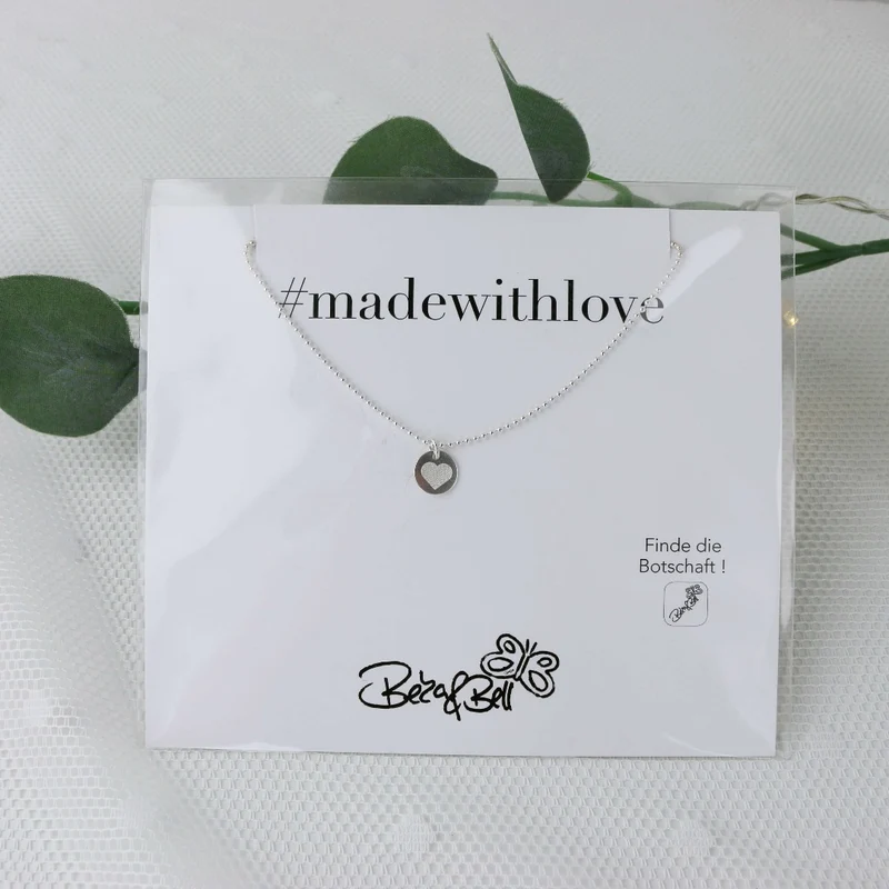 Geschenk Halskette Herz - silber