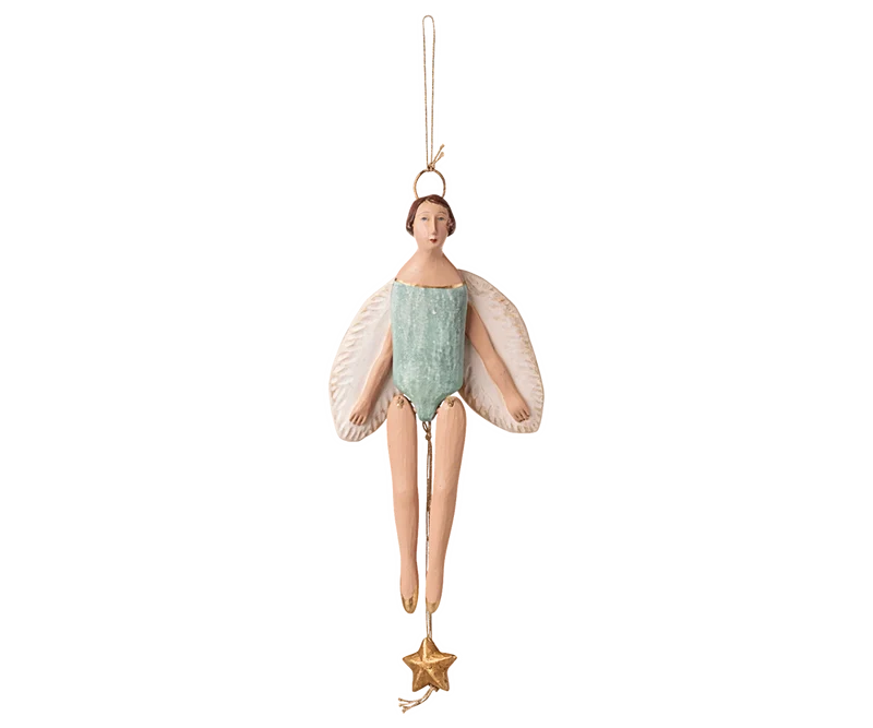 Maileg Engel Hampelmann mit Heiligenschein klein mint ☆ ca. 20,5 cm Advent Dekoration