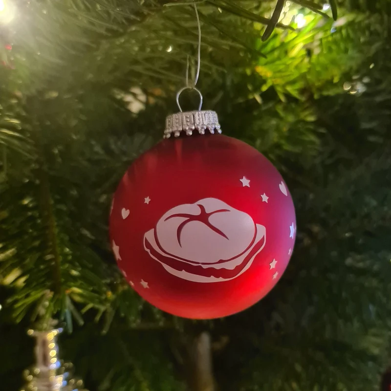 Christbaumkugel "Leberkas"