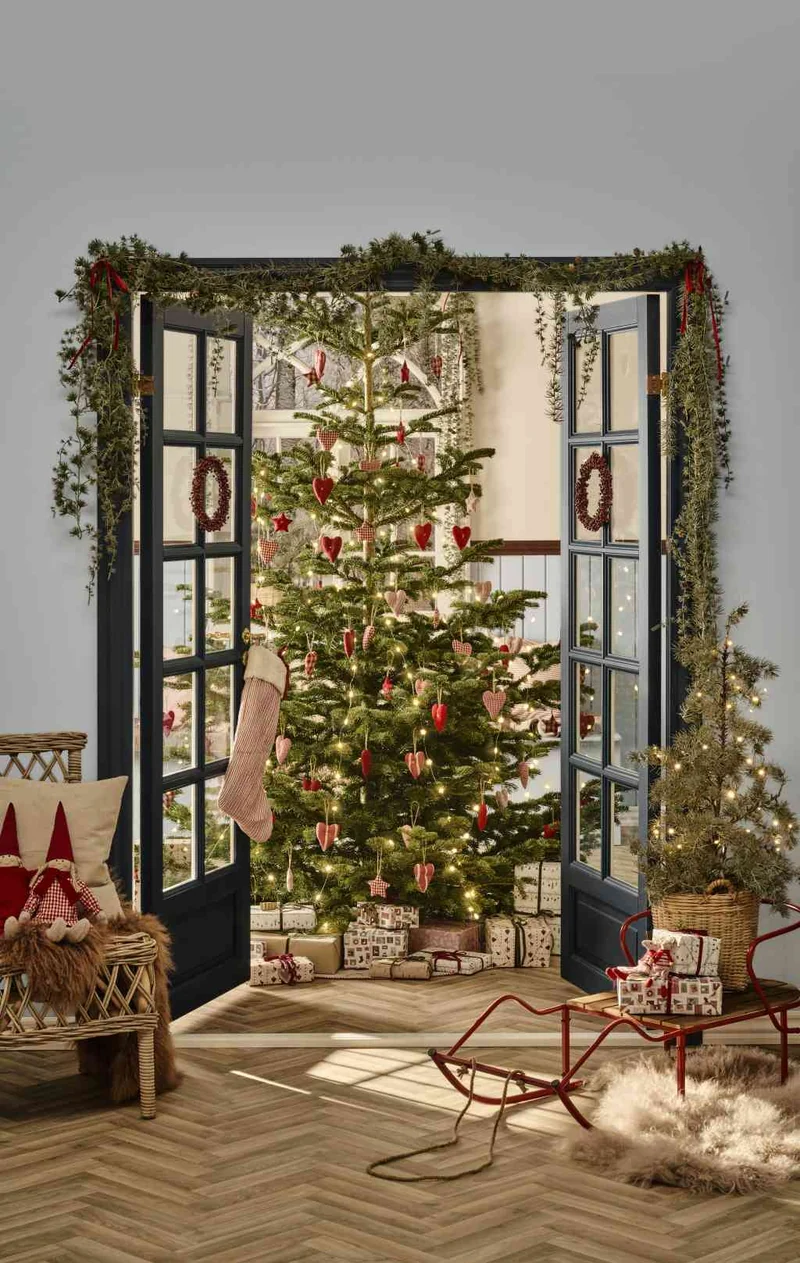 ZEDERNBAUM groß ca. 120x60 cm Weihnachtsbaum ☆ Kunstpflanze im Topf