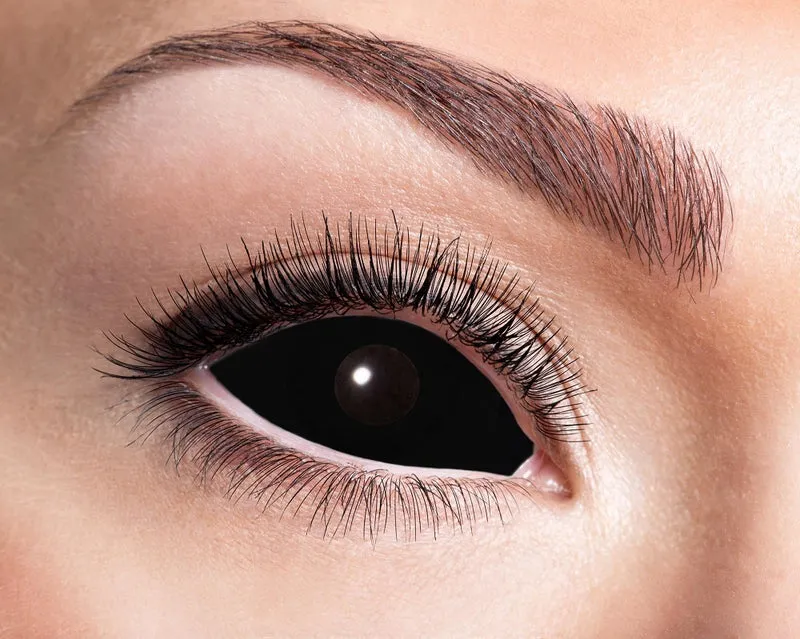 Eyecatcher Motivlinsen - Sclera Black Eye s03 - farbige 6-Monats-Kontaktlinsen