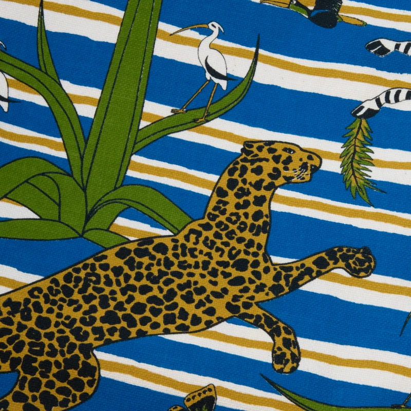 Strandtasche JUNGLE BLUE aus ägyptischer Baumwolle