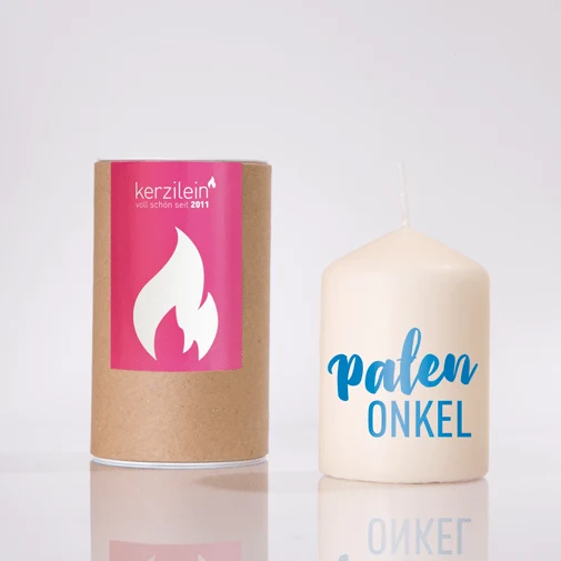 Kerze klein Patenonkel