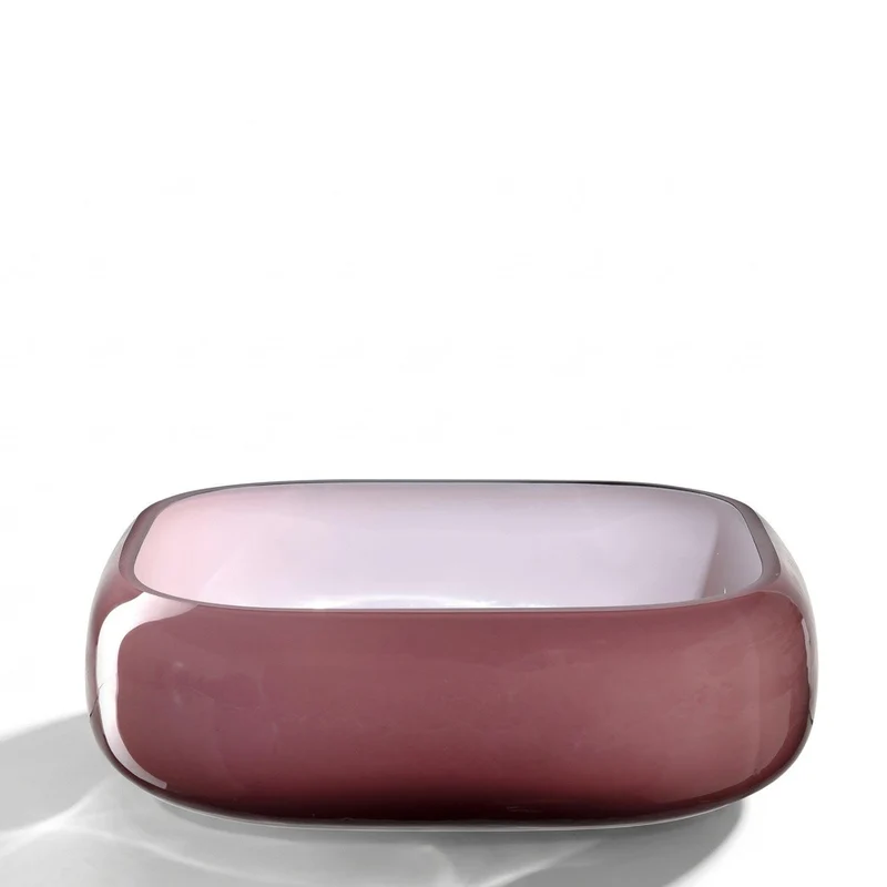 Schale MILANO dunkelrot 23 cm x 23 cm