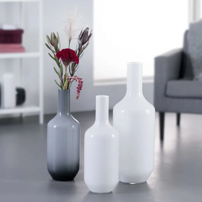 Vase MILANO 50 cm weiß