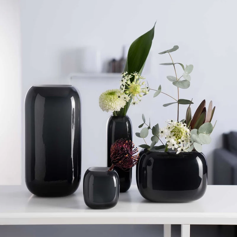 Vase MILANO 9 cm grau
