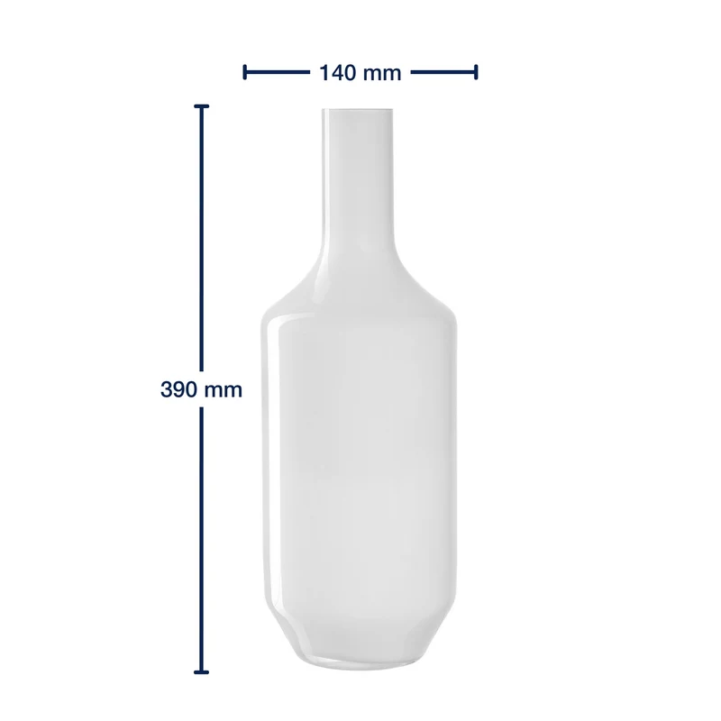 Vase MILANO 39 cm weiß