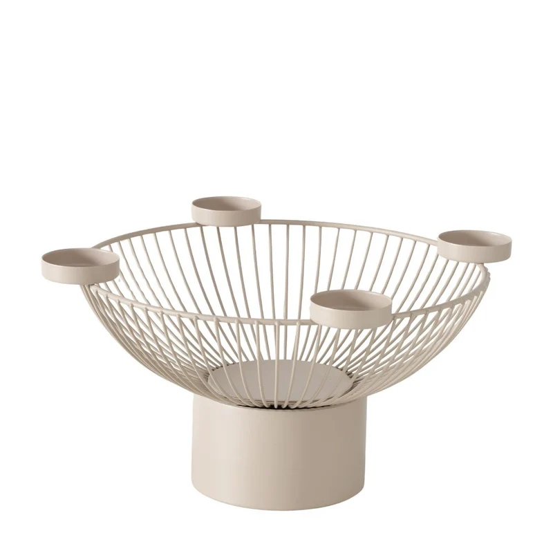 Nordic Windlicht Erik beige