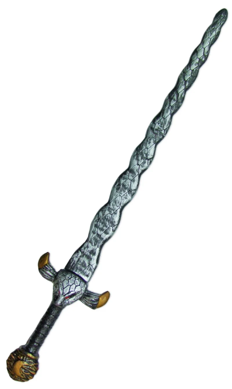 Drachentöter Schwert mit Schlangenkopf 88 cm