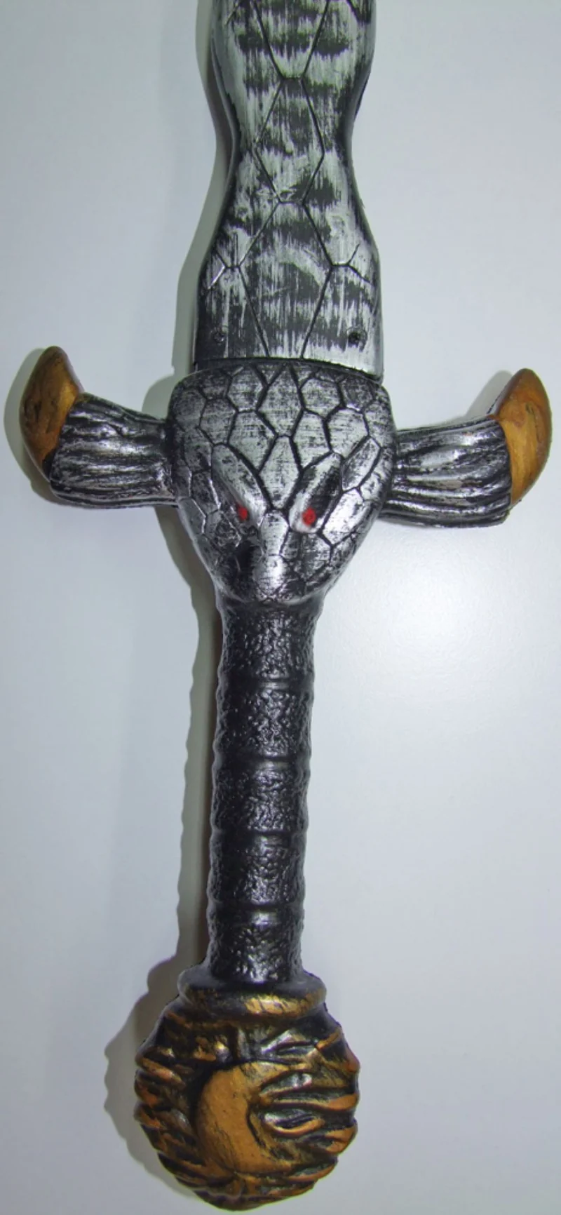 Drachentöter Schwert mit Schlangenkopf 88 cm