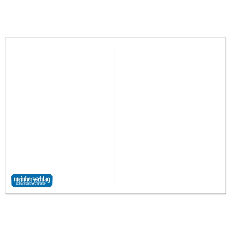 Postkarte "Friede. Freude. Leberkas."