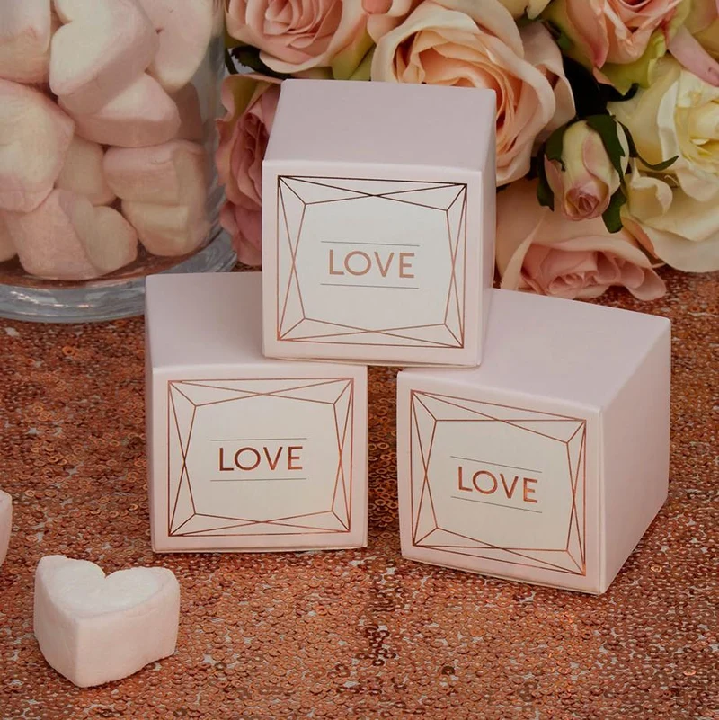 Verpackung Love - rosegold