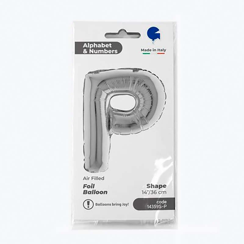 14"/Ø36cm Buchstabe silber | P