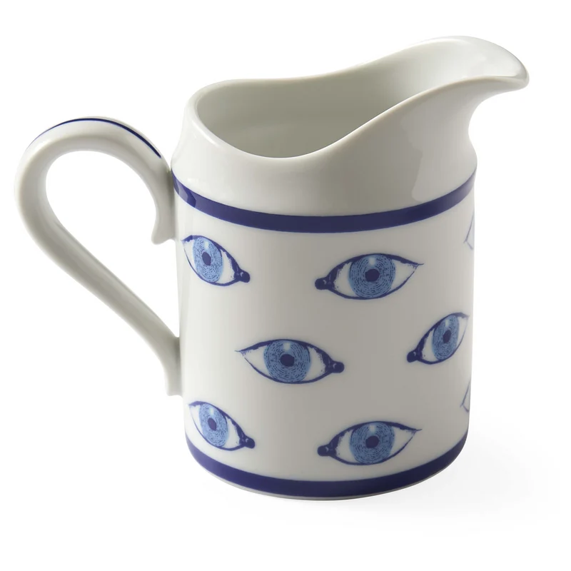 Milchkännchen DRUGGIST weiß/blau