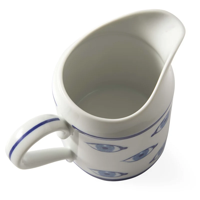Milchkännchen DRUGGIST weiß/blau