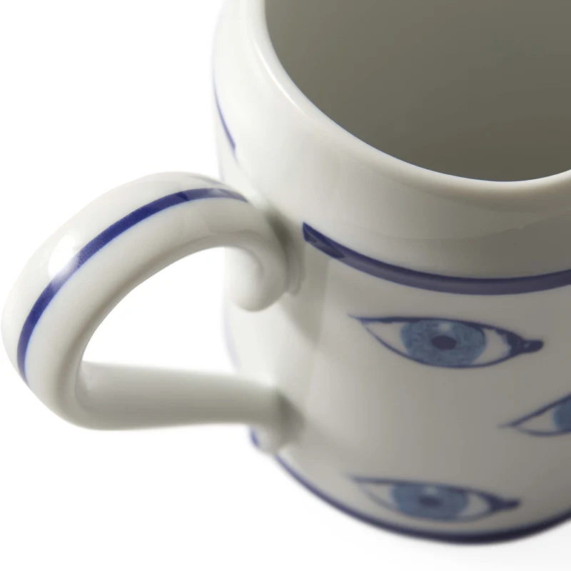 Milchkännchen DRUGGIST weiß/blau