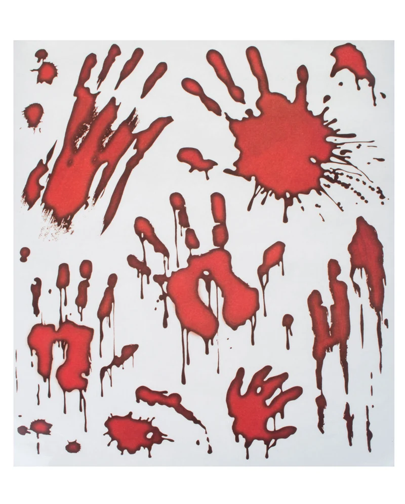 Blutige Hände Halloween Dekorations Artikel - Wandtattoos
