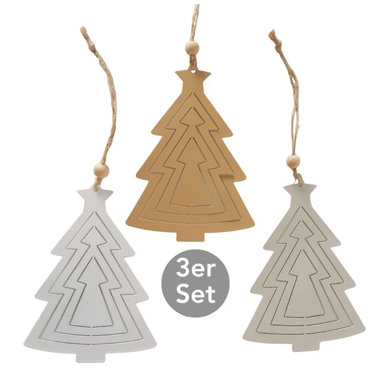 Dekohänger Tannenbaum 3er-Set