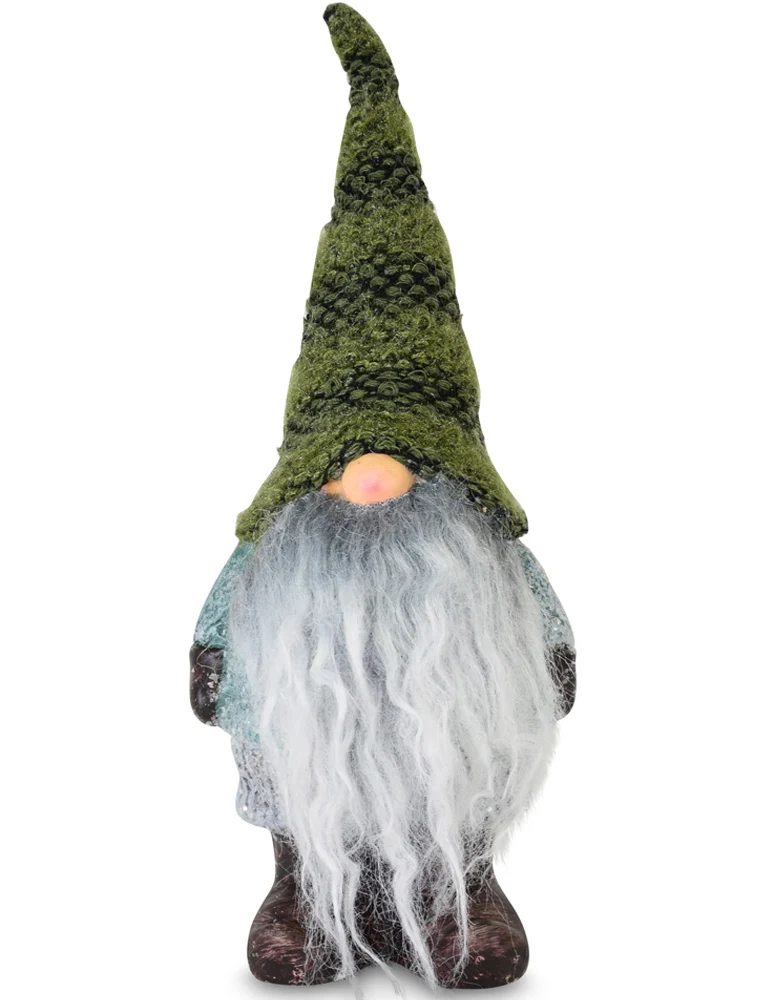 Dekofigur Wichtel "Heribert" - 23 cm Grün | 10497 - Adventsdekoration Weihnachten