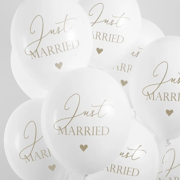 Luftballons Just Married (50 Stück)