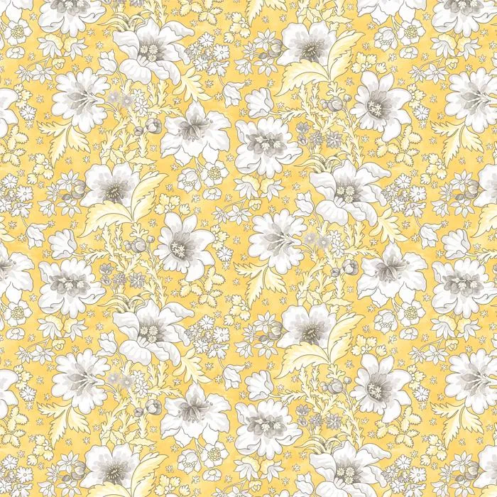 Dekostoff Flower Power - yellow 280 cm