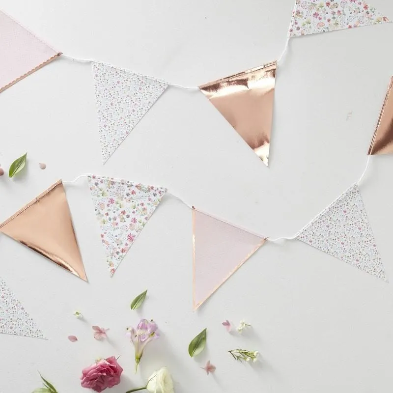 Girlande floral rosegold