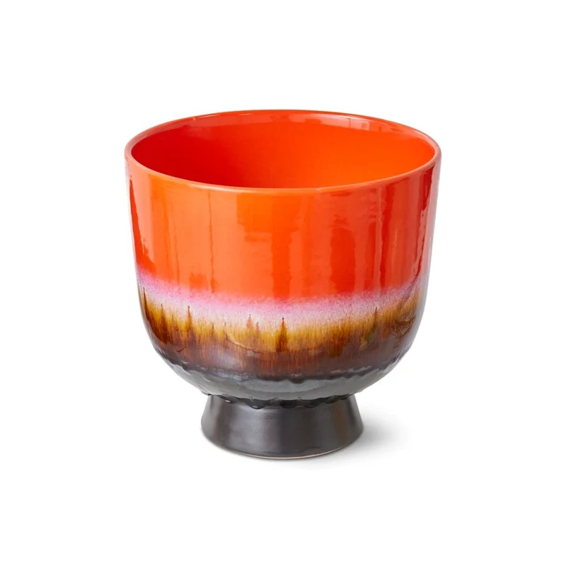 Blumentopf aus Keramik Retro Cherry Red - HKliving
