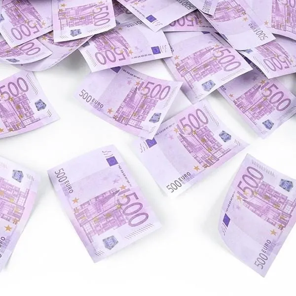 Konfetti Kanone 500 Euro Geldscheine