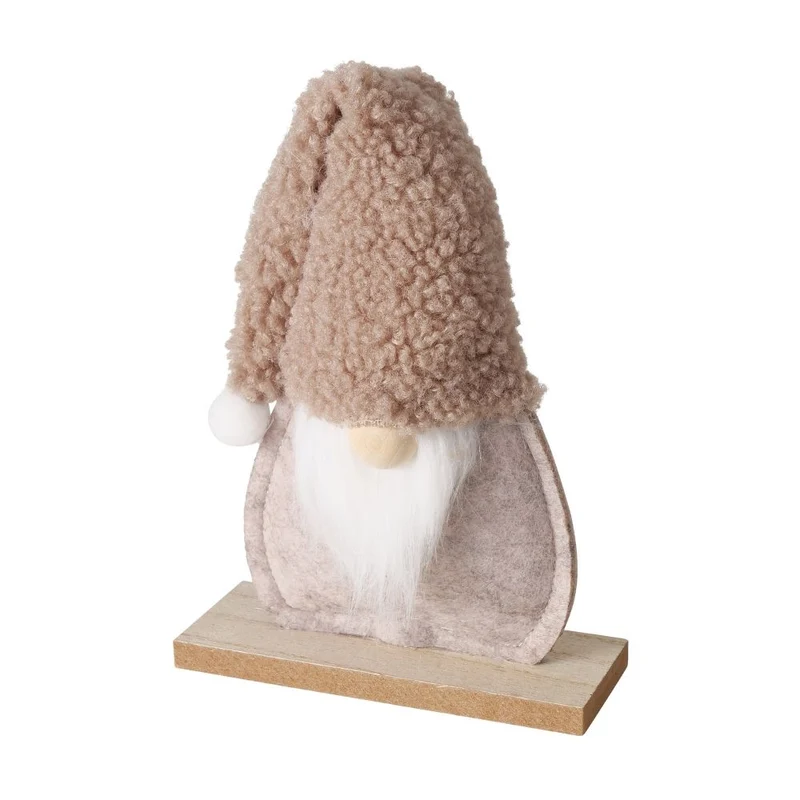 Dekoaufsteller Wichtel Erik beige