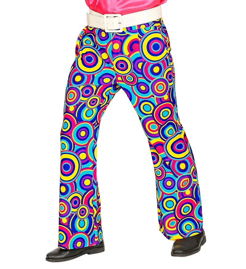 70er Jahre Retro Kostüm Hose "Bubbles" für Herren | Blau