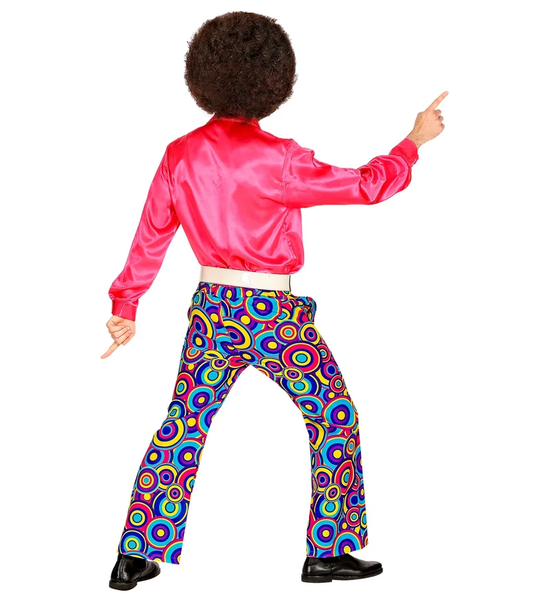 70er Jahre Retro Kostüm Hose "Bubbles" für Herren | Blau