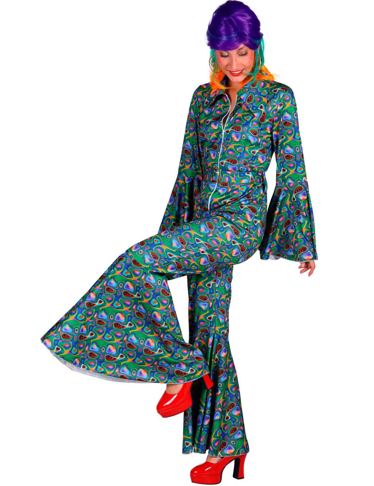 70er Jahre Anzug "Psychedelic" für Damen | Disco Retro Party Kostüm
