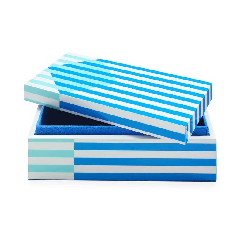 dekorative Box COPENHAGEN SMALL blau/türkis