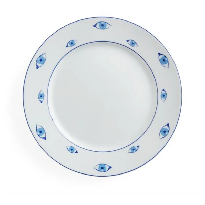 Dinnerteller DRUGGIST blau/weiß