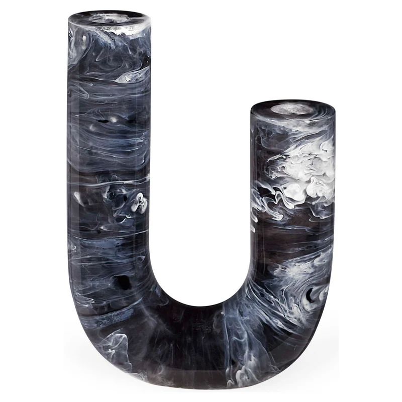 Vase MUSTIQUE schwarz/weiß