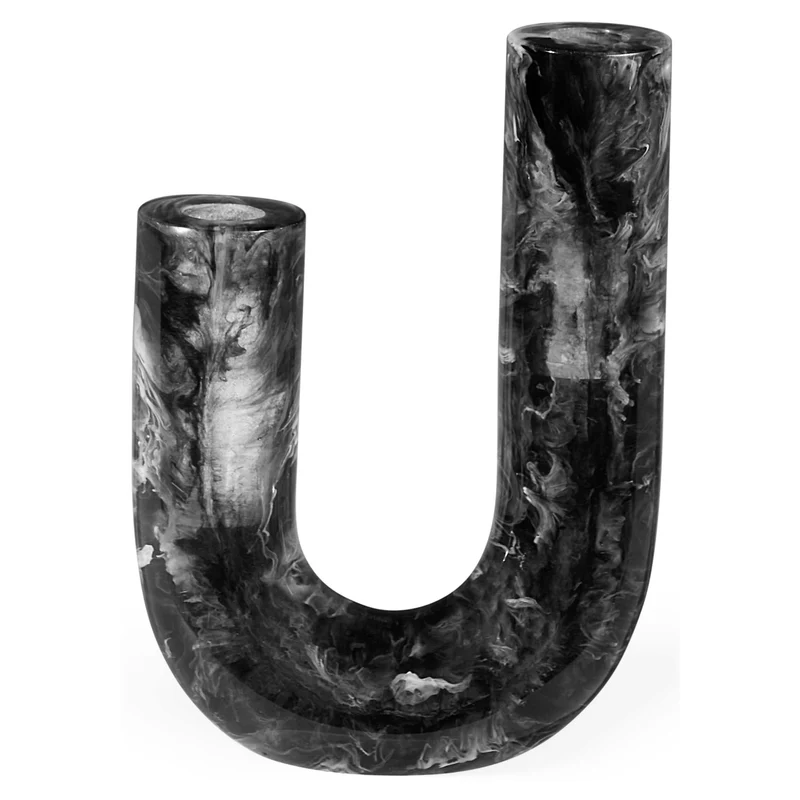 Vase MUSTIQUE schwarz/weiß