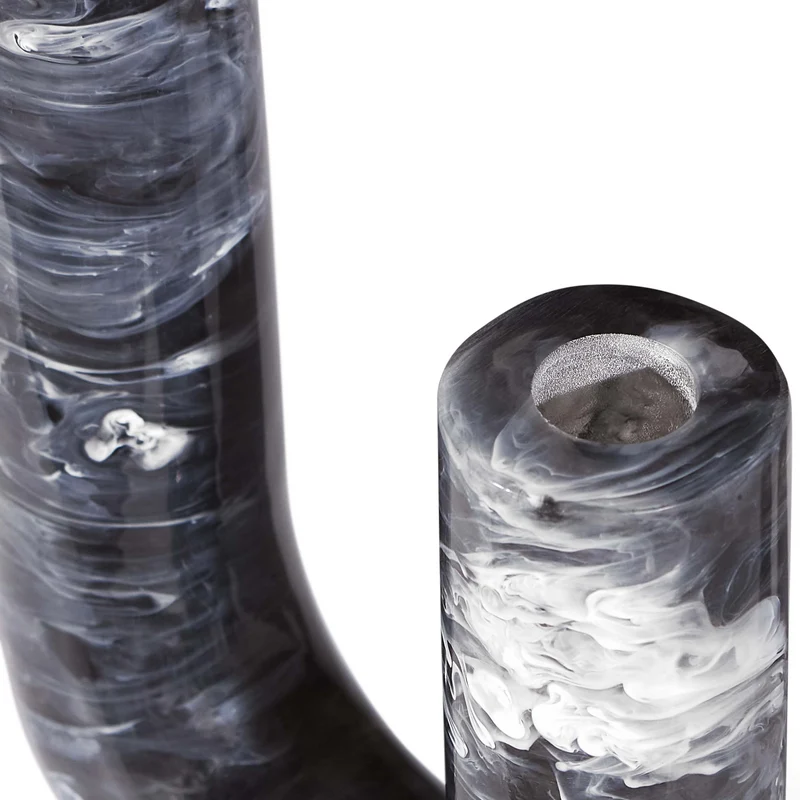 Vase MUSTIQUE schwarz/weiß