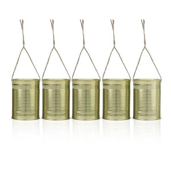 Blechdosen gold (5 Stück)